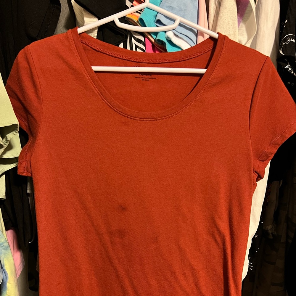 Burnt orange shirt